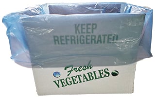 fresh vegetables box and liner