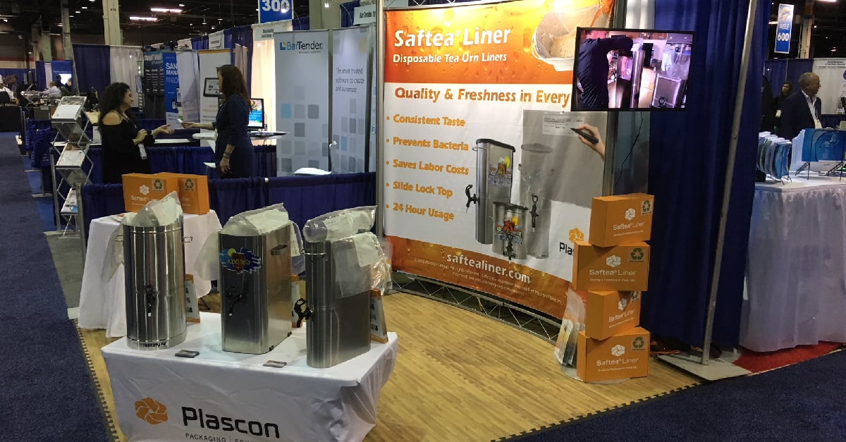 Saftea Liner on display at a trade show
