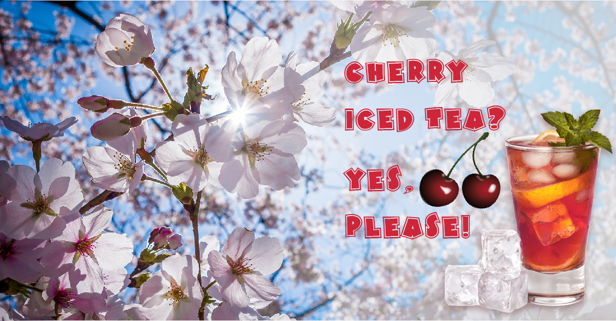cherry iced tea recipe for National Iced Tea Month