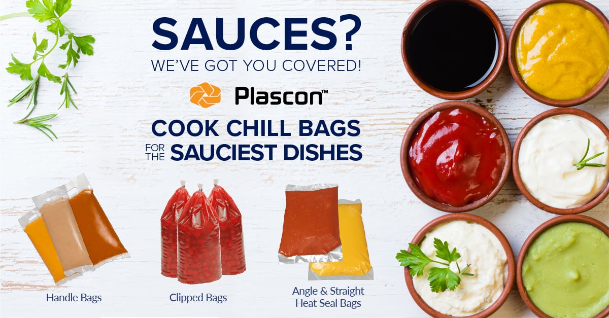 Cook Chill Bags are the perfect packaging for all of your sauces.