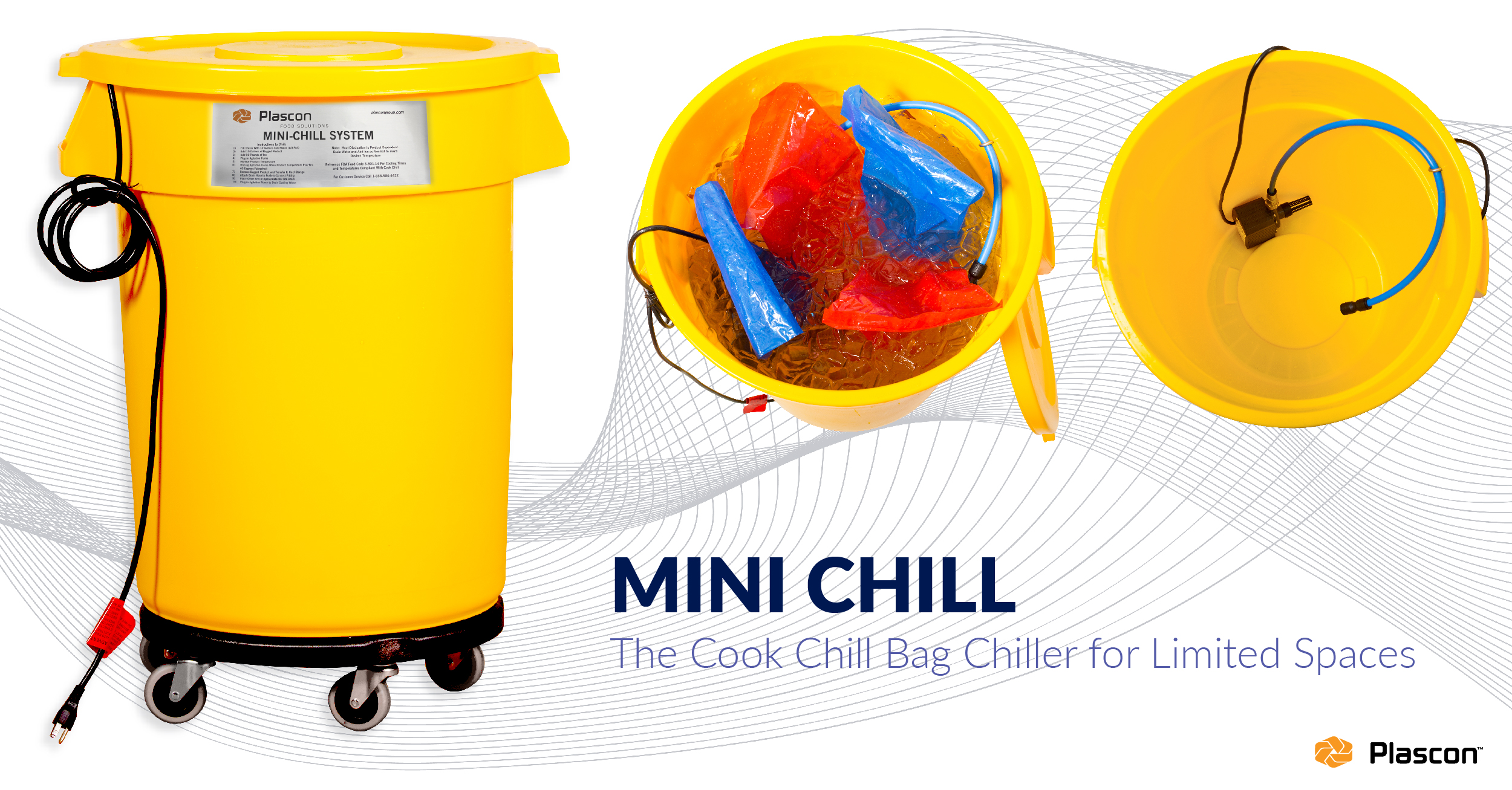 The Mini Chill makes chilling your Cook Chill bags simple and quick.