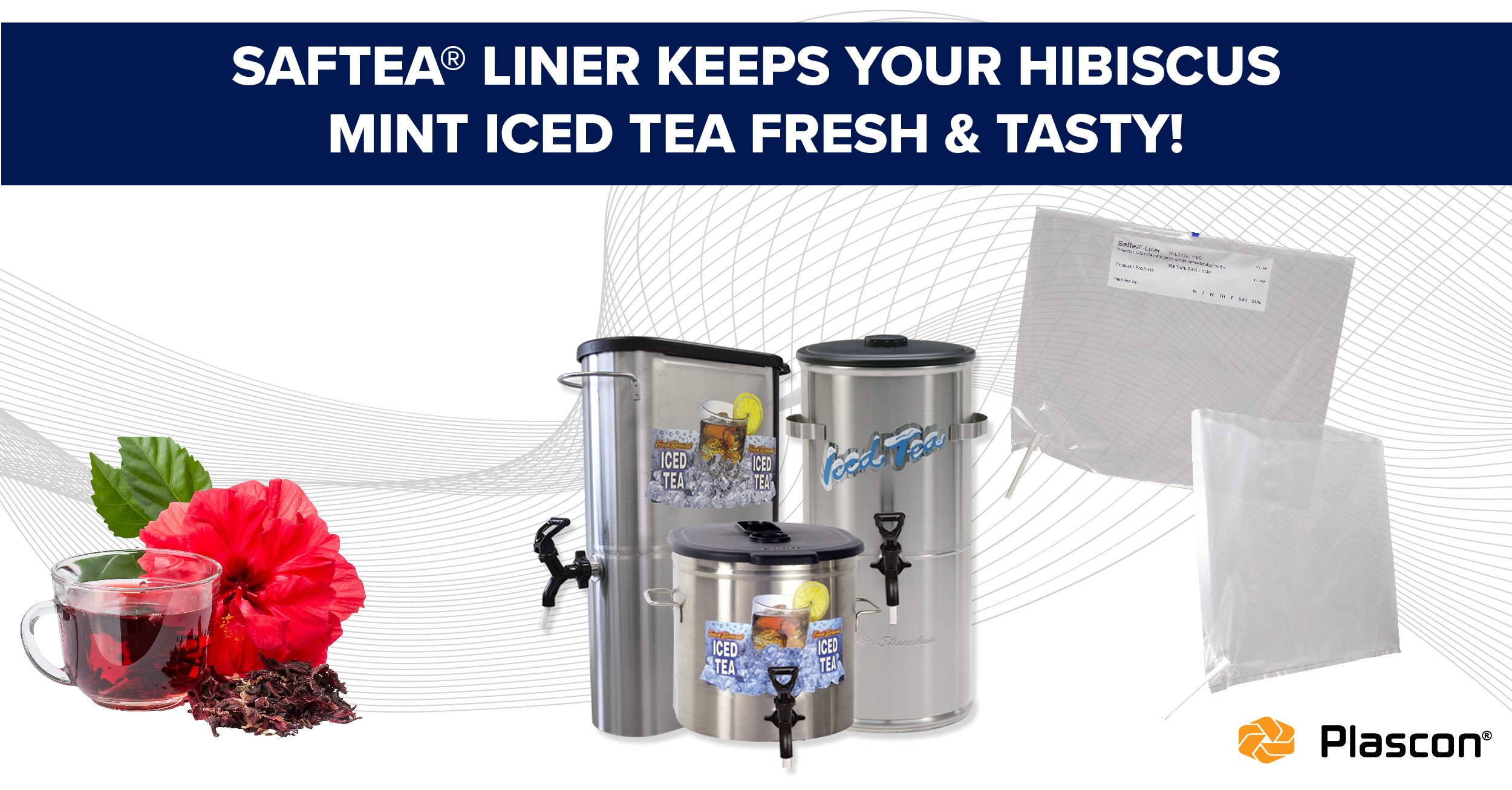 Saftea Liners keeps your iced fresh and helps eliminate bacteria